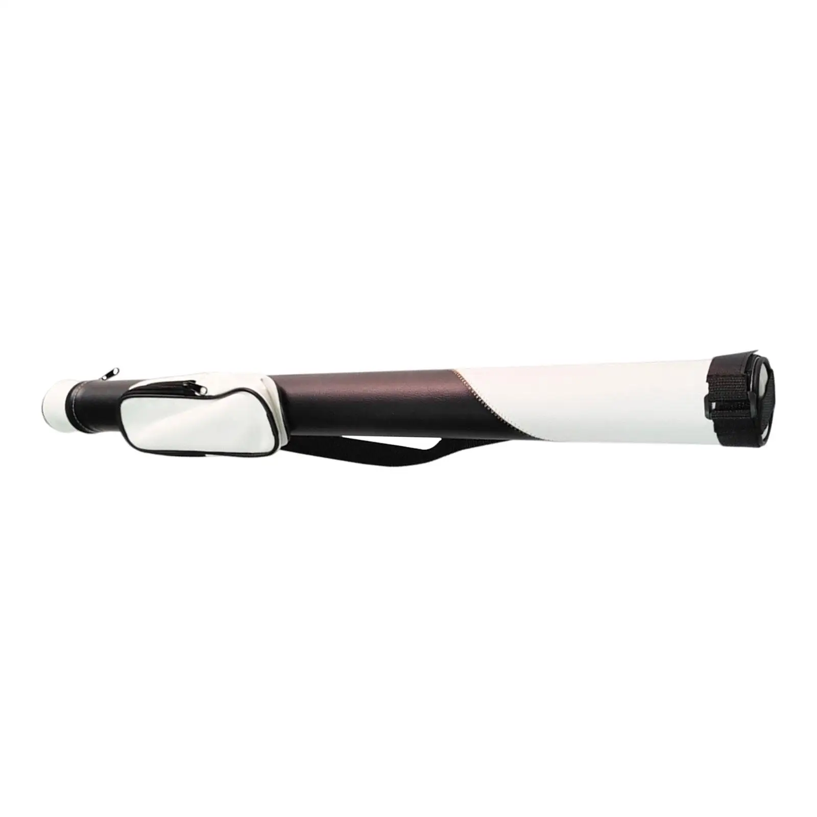 Durable Pool Cue Carrying Case PU Leather Storage Bag for Billiard Accessories Repair Tools and Pool Games