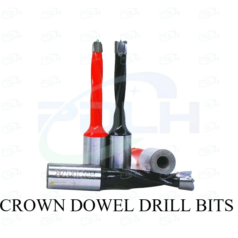 5PCS High Quality 57/70mm Wood Carbide Crown TCT Brad-point Dowel Drill Bits CNC Router for  Tools  Machinery