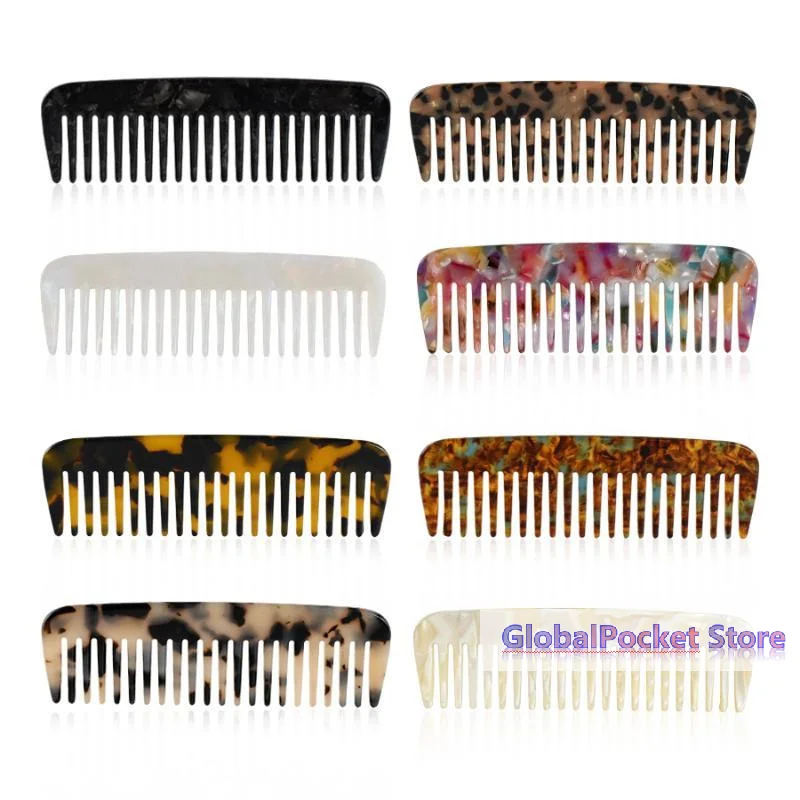 [TG823]1Pc Portable Acetate Comb Pocket Size For Travel Daily Beard Grooming Compact Hairstyling Tool Ideal Birthday Gift