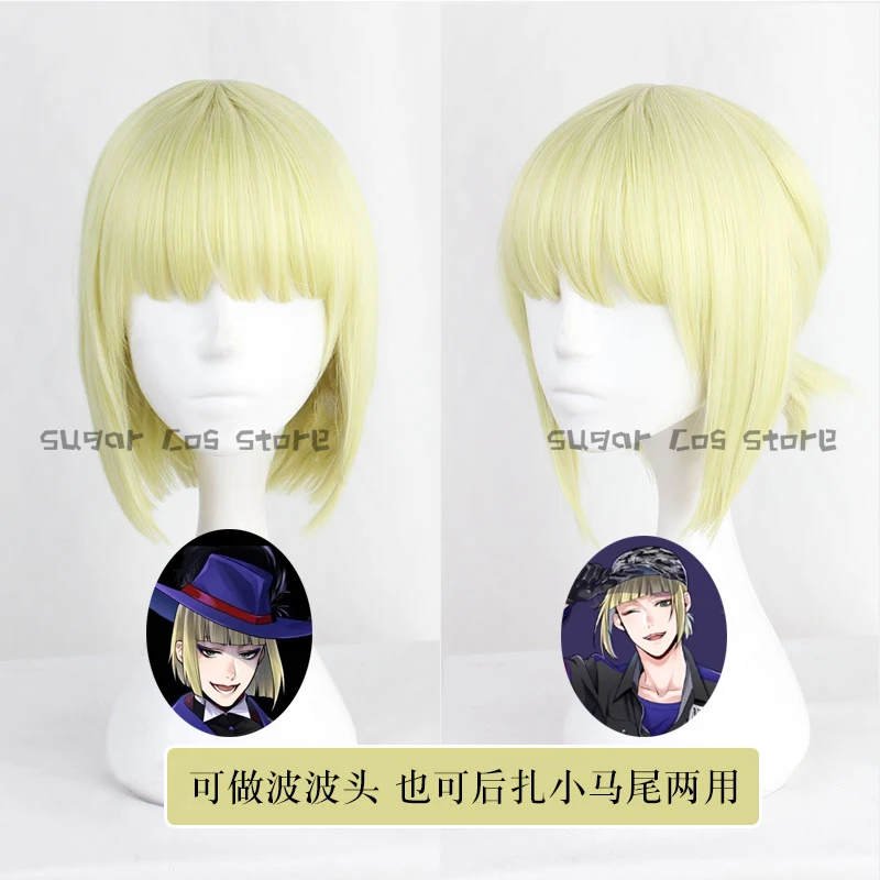 

Anime Twisted WonderlandRook Hunt Mermaid Cosplay Wig Heat Resistant Fiber Synthetic Hair Game Halloween Roleplay Party Props