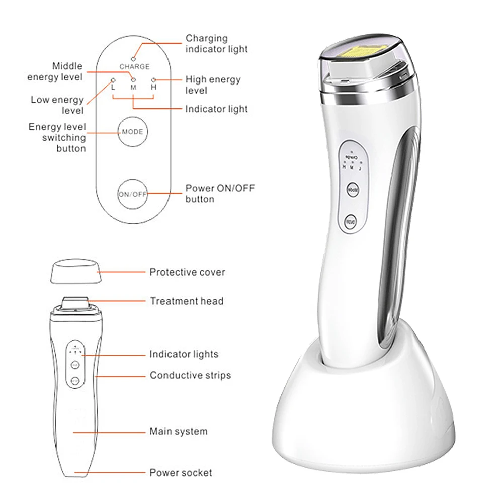

Customizable Dot Matrix Face Skin Care Device Fractional Heating V Shape Improve Contour Promote Collagen Production