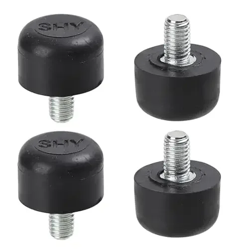 

4Pcs M8 x 1.22" Rubber-Head Screw Tripod Feet Spike for Camera Tripods Monopod,Motorcycle Center Kickshtand Cushion Bushing