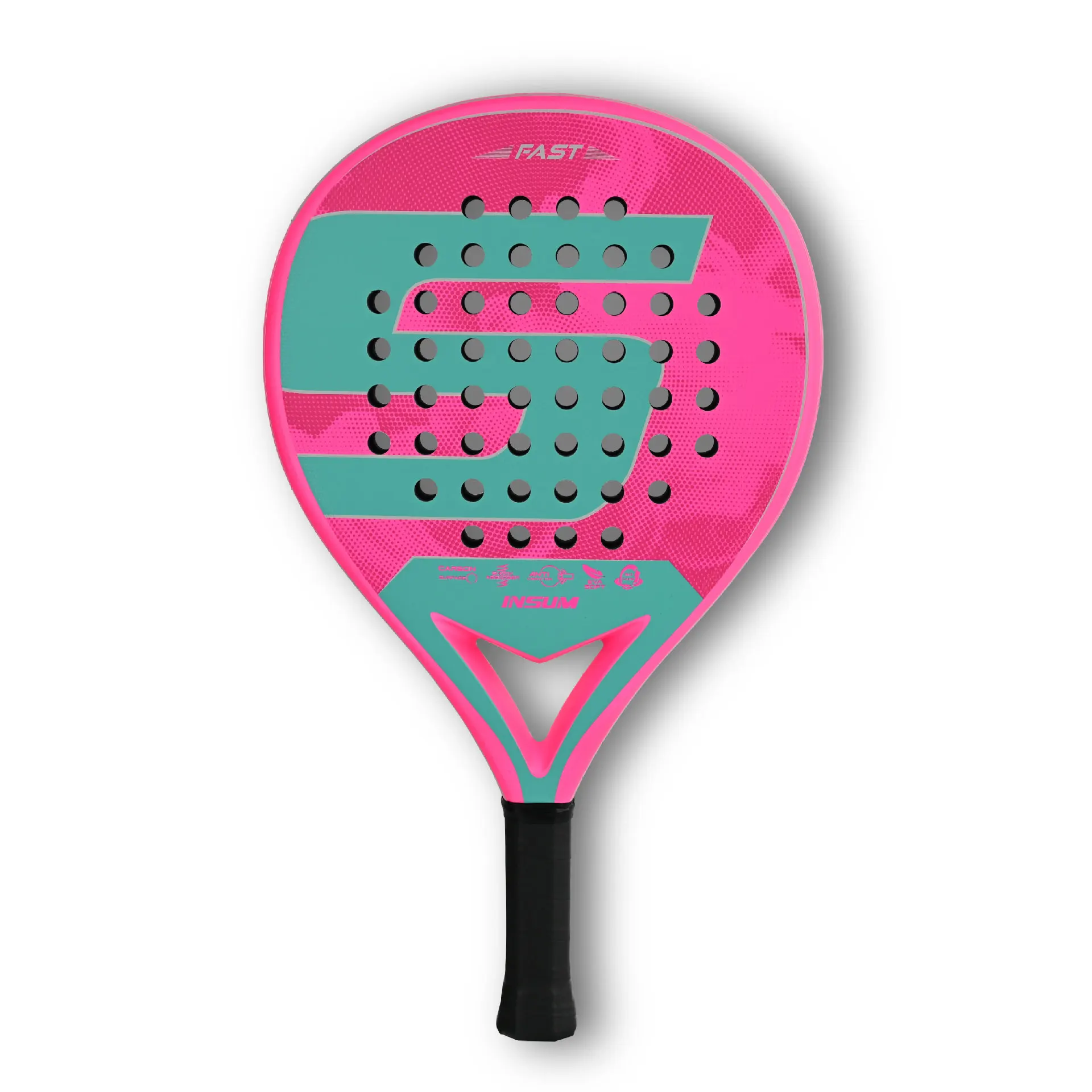 INSUM padel plate tennis racket full carbon fiber men's and women's single professional competition training cage beach