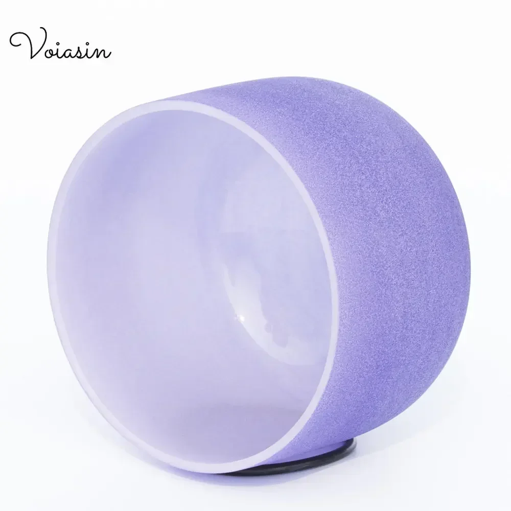 

Фиолетовая поющая чаша, матовый кристалл из чистого кварца 8-12 дюймов, профессиональные расслабляющие звуки, набор музыкальных инструментов для медитации