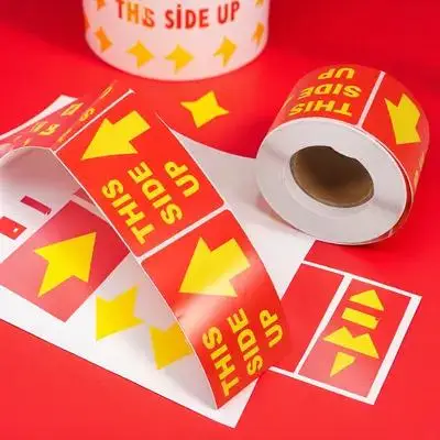 

1 Roll Shipping Caution Label Warning Sticker Packing Sticker Shipping Care Label Stickers Warning Stickers