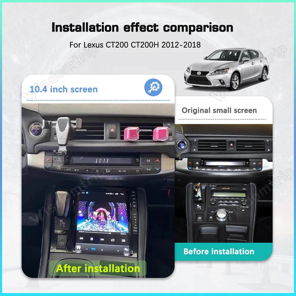 9.7inch For Lexus CT200 CT200H 2012-2018 Smart Multimedia Video Player Radio GPS Navigation CarPlay Android 12