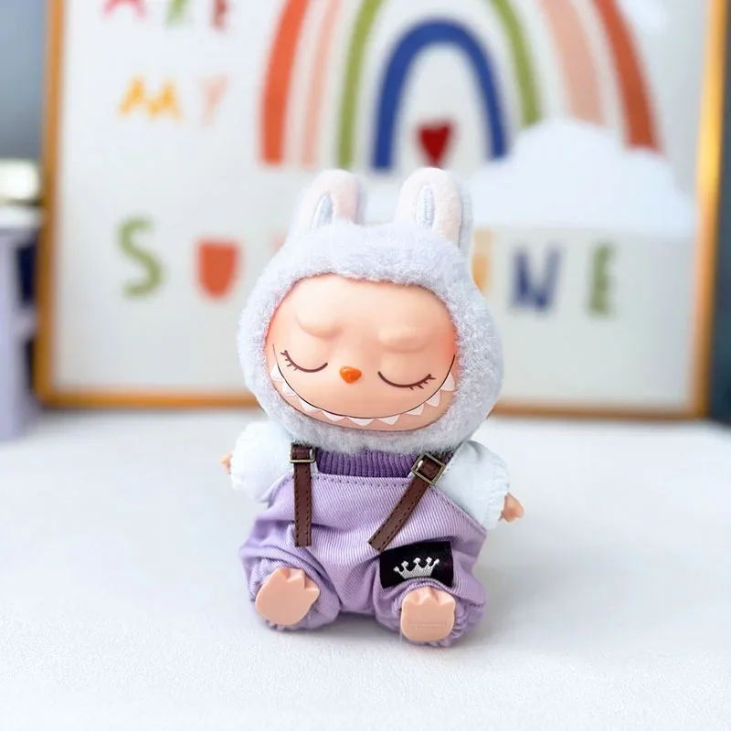 Mini Doll'S Clothes Outfit Accessories For Korea Kpop Exo 15/17cm Labubu Idol V1 V2 Pocket overalls Clothing Gift