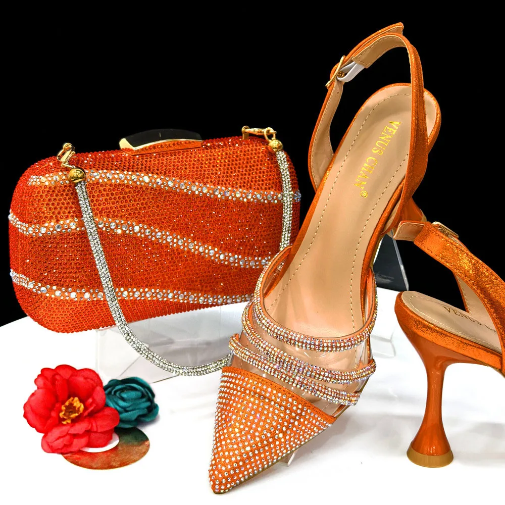 chaussures-et-sac-de-style-nigwin-pour-dames-chaussures-de-fete-de-mariage-pour-dames-africaines-sac-orange-initie-commpiedmont-nouveau-2024