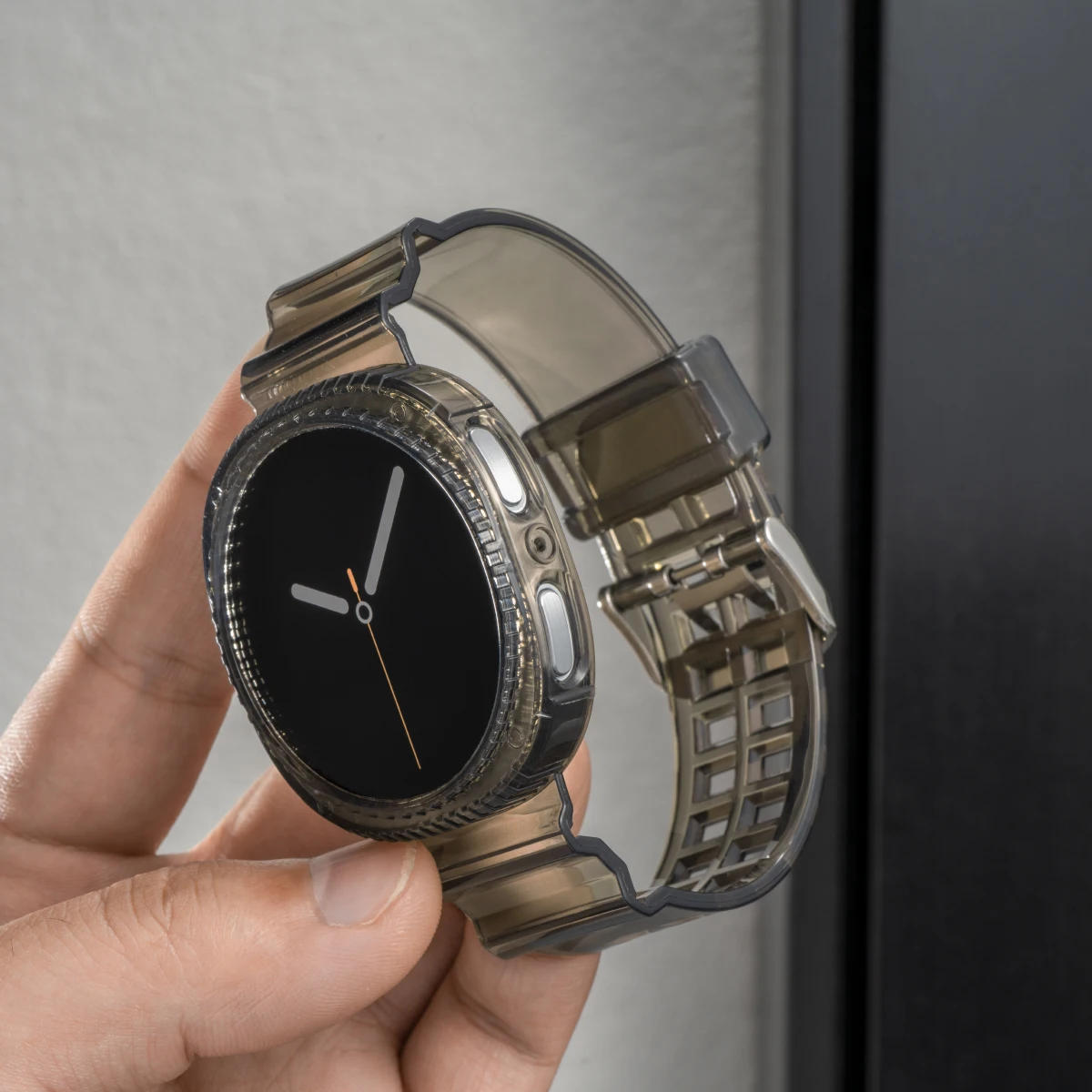 

Прозрачный чехол + ремешок для Samsung Galaxy Watch 8 40 44 мм, ремешок Pulseira, силиконовый браслет correa для Galaxy Watch 8 Classic, 46 мм