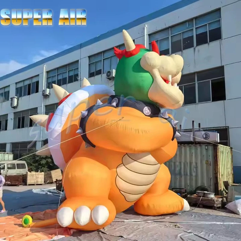 Modèle de dessin animé gonflable de rôle de jeu populaire, tortue dragon gonflable pour fête à thème