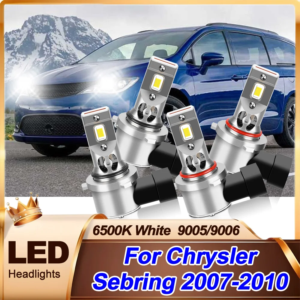 

LED 9005 9006 Light Bulbs 20000LM Car Headlight Bulbs 6500K HB3 HB4 Plug&Play Automobile Lamps For Chrysler Sebring 2007-2010
