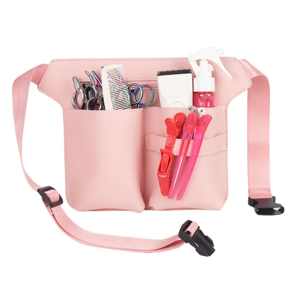 

Portable Hairdressing Hair Scissor Bag PU Leather Storage Bags Clips Comb Case Tongs Universal Holster Bags Holder Tool Outdoor