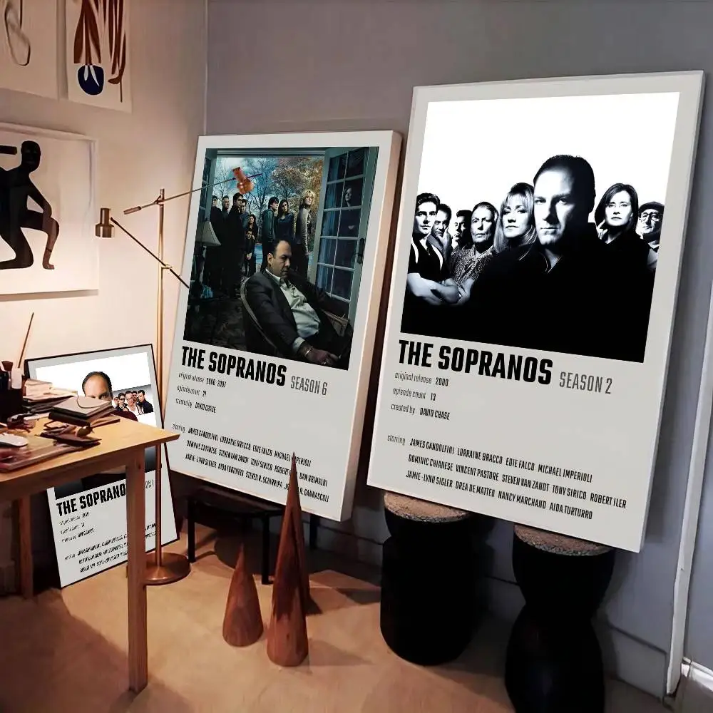 أسود أبيض كلاسيكي التلفزيون اللعب السوبرانو المشارك ذاتية اللصق الفن ورقة مقاومة للماء ملصق المنزل بار غرفة جدار ديكور