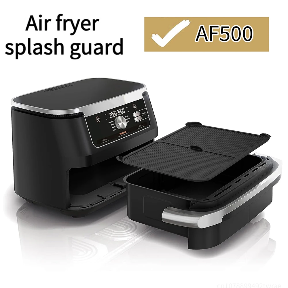 Air Fryer Splash Guards Effective Grease Splatter Shield Silicone Splatter Cover for Ninja Air Fryer AF500 Air Fryer Accessories