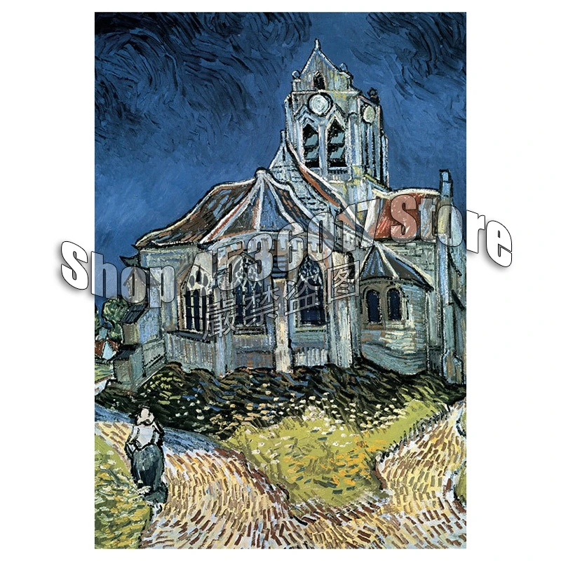 

Алмазная 5D картина "сделай сам", церковная модель, модель Ван Гога, ручная работа, Алмазная мозаика, вышивка крестиком, украшение для дома, モンドンドンドンドンド