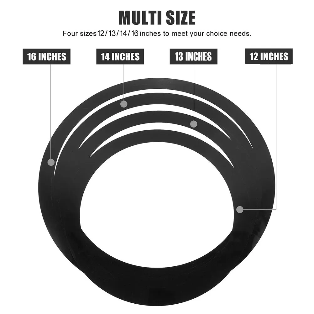 

4pcs Drum Practice Kit Mute Ring Dampening Pad Home Use Drumhead Accessories Sordine Muffling System Polyacid Film