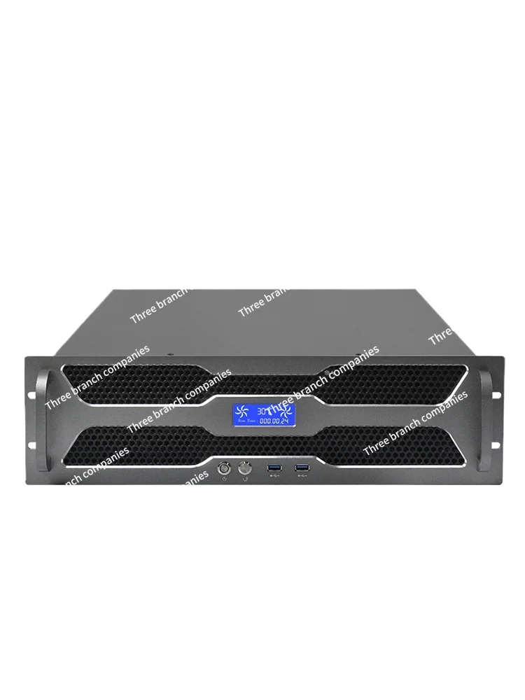 3U Chassis Standard Rack Temperature Control Screen 1 1 Redundant Dual Power ATX Motherboard Computer Host Industrial