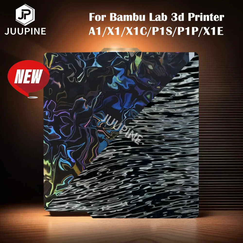

JUUPINE For bambulab build plate 3d printer Bambulabs A1 X1C Build plate H1H PEY Peo Pei Sheet 257x257 P1s Bamboo Lab X1 Carbon
