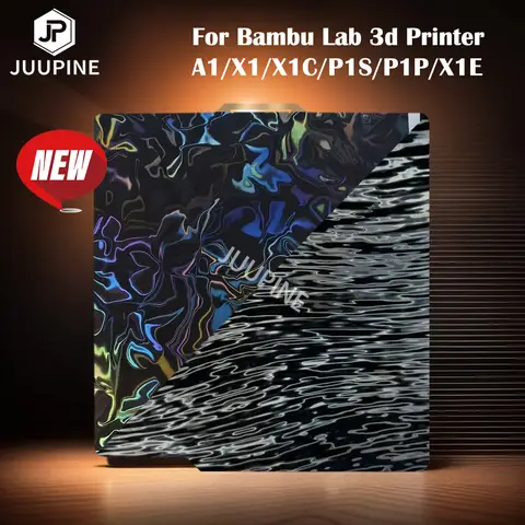 JUUPINE For bambulab build plate 3d printer Bambulabs  A1 X1C Build plate H1H PEY Peo Pei Sheet 257x257 P1s Bamboo Lab X1 Carbon