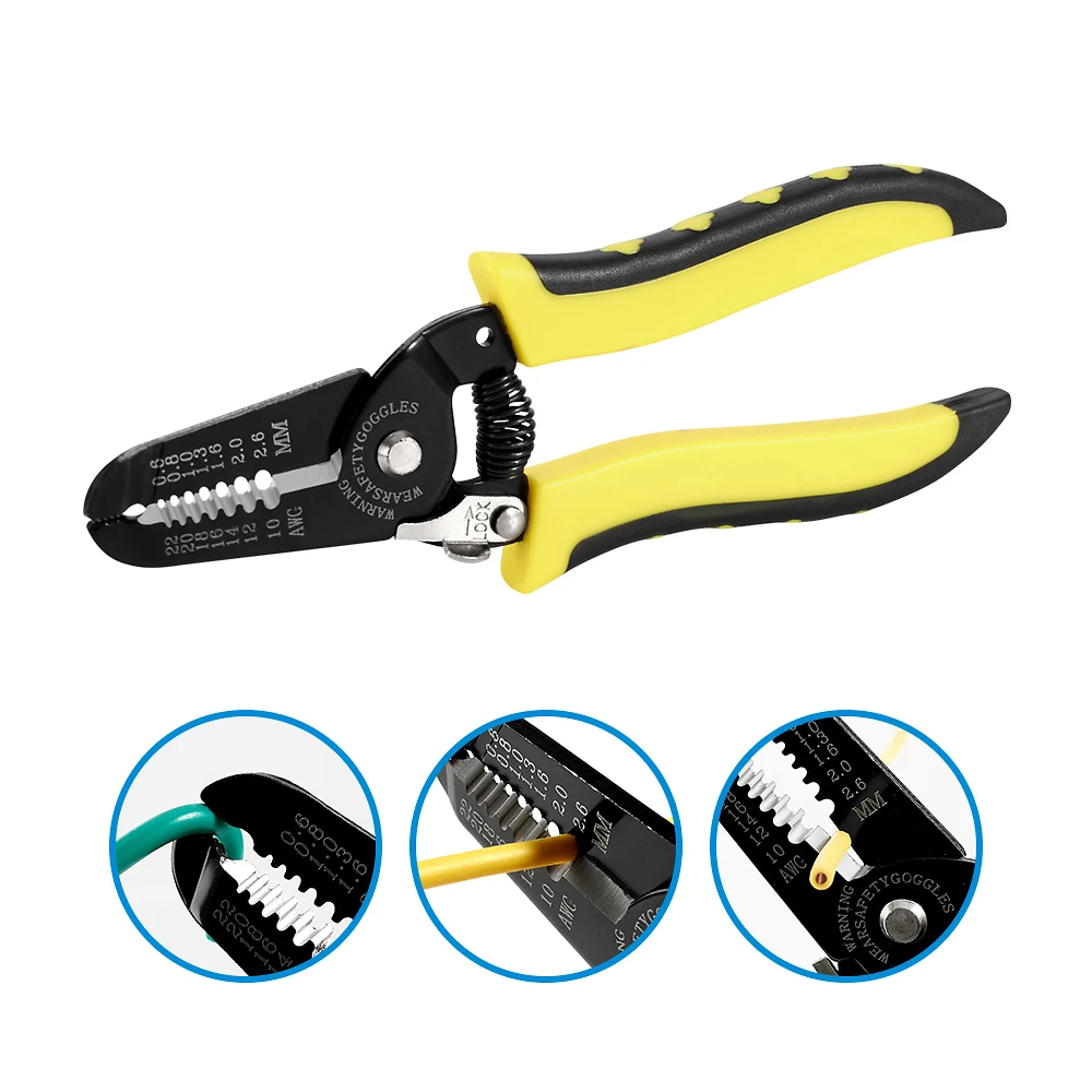 Wire Stripper Tools Multitool Plier Crimper Cable Cutter Multifunctional Stripping Tool Crimping Pliers Terminal