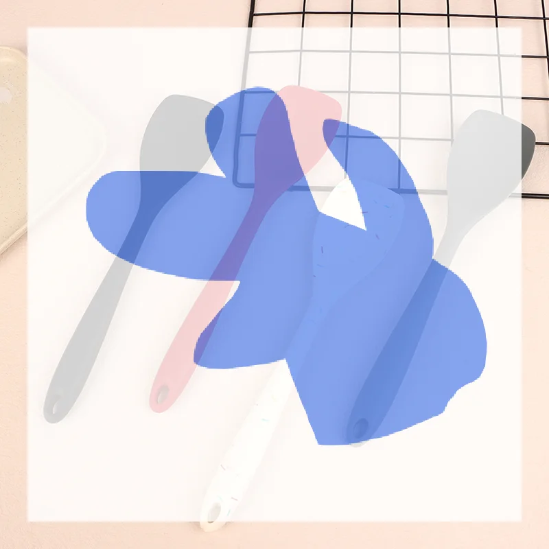 

Food Grade Silicone Spoon Spatula Heat Resistant Cooking Spoon Nonstick Baking Scraper Stirring Scooping Salad Mixing Spoon