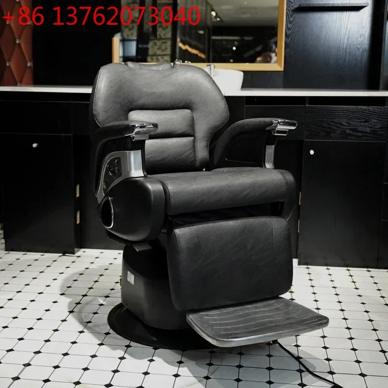 

Cosmetic Chair Reclining Tilted Vintage Chairs Spa Pedicure Cover Leather Barber Sofa Hairdressing Professional Scissors