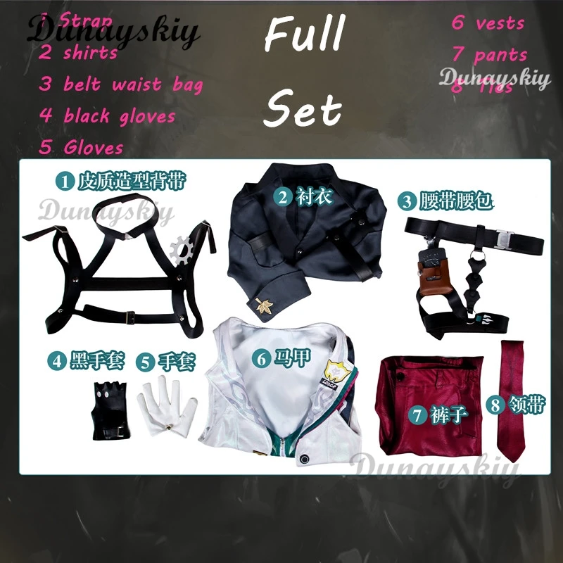 لعبة هونكاي: ستار رايل كوس غالاغر أزياء تنكرية للحفلات زي حفلات الرجال الهالوين كوس الدعامة أنيمي لعب دور الملابس الملابس #5