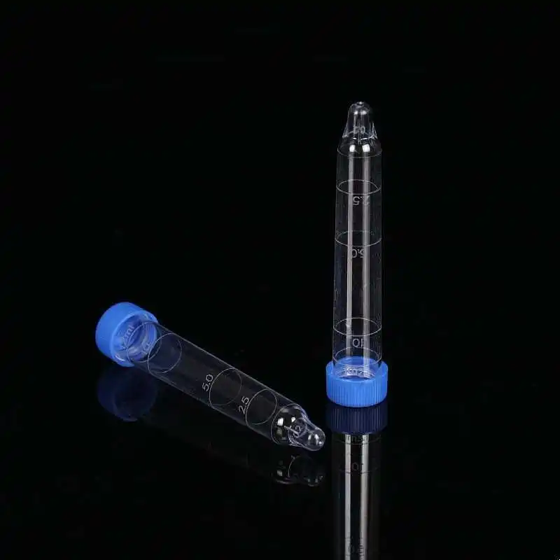 

Screw mouth urine sediment test tube 12ml hard plastic test tube medical examination consumables Screw mouth test tube plastic c