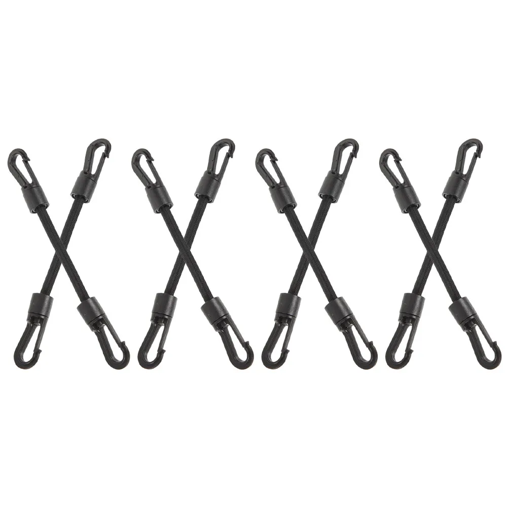 

8pcs Elastic Hooks Kayak Tow Rope Dual Design Lightweight Durable Boat Dock Accessories Bungee Cords Latex Yarn Stretch Outdoor