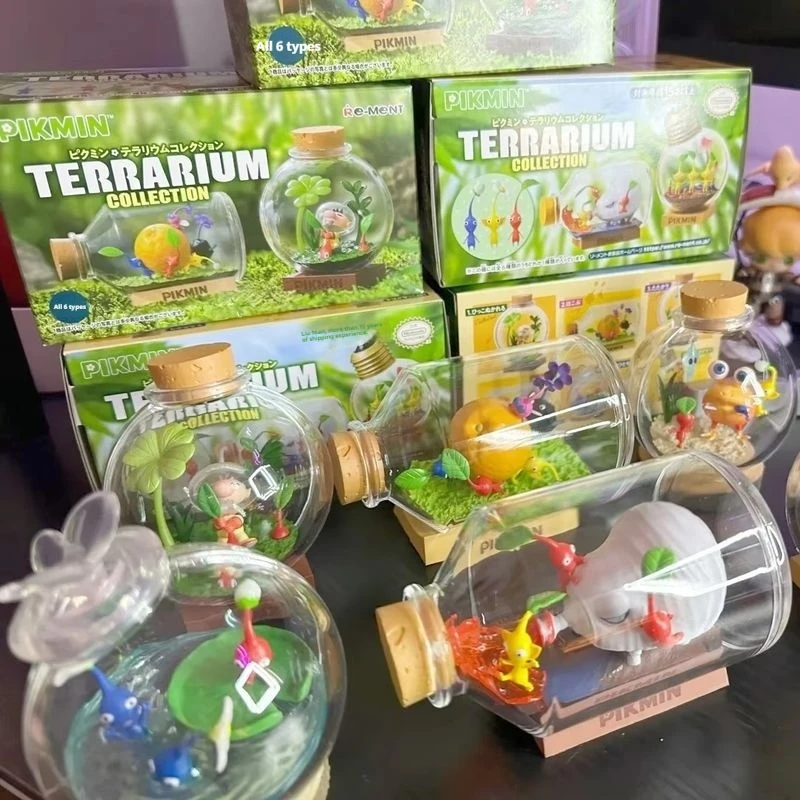 In Stock Original  Pikmin Terrarium Collection Blind Box Game Anime Mini Figures Candy Toys  Gifts For Fans Kids Toys Gift
