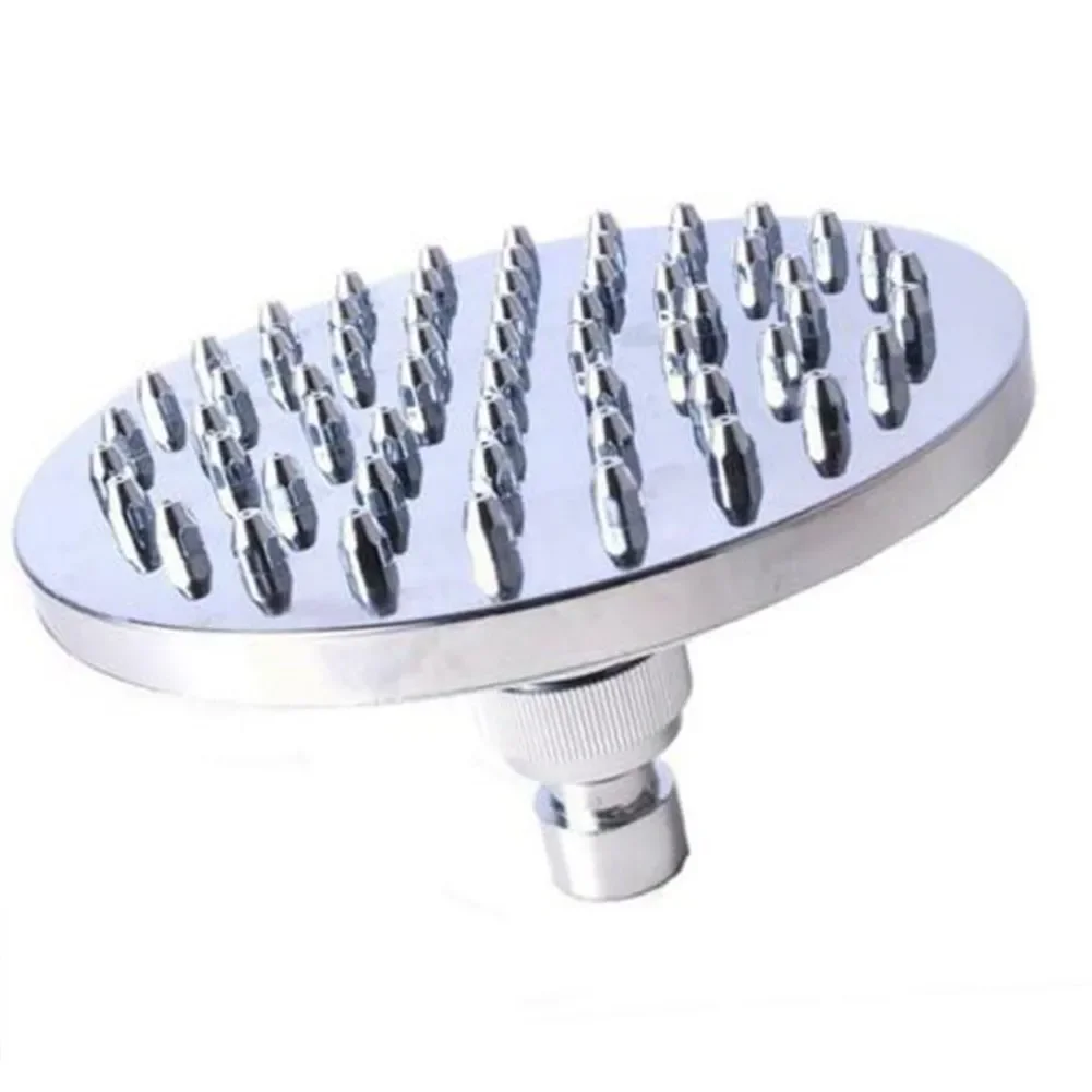 

6-дюймовая душевая насадка из АБС-пластика для ванны, хромированная верхняя насадка для душа высокого давления с дождевой насадкой, круглая, серебристая, лучшая, новинка