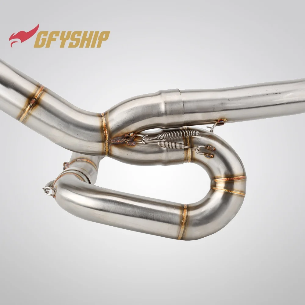 Motorcycle Exhausts Middle Link Pipes Slip-on For KTM 1050 1090 1190 Adventure 1290 SUPER ADVENTURE R / S / T view 6