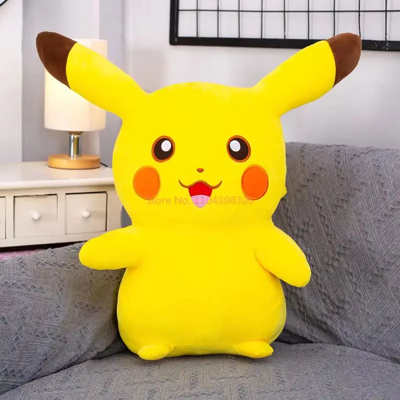 Nuovo 45 centimetri Anime Pokemon Pikachu Peluche Del Fumetto Eevee Pokémon Morbido Peluche Bambola Kawaii di Grandi Dimensioni Divano Cuscino Straccio Regali Di Compleanno