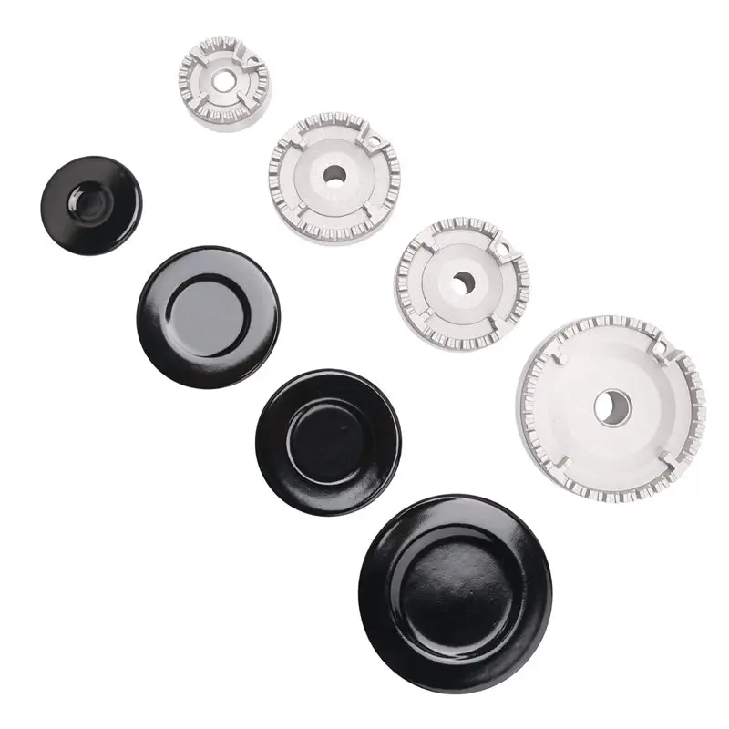 AT02-Universal Burner Crown Flame Cap Oven Cooker Hob Gas For CDA,Flame Burner Cap Crown Fits All Between Sizes Concave Easy Ins