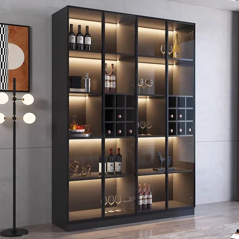 

Cocktail Bar Station Metal Cabinet Storage Cabinets For Living Room Canteen Bar Furniture For Home Furniture All Items Wine Rack