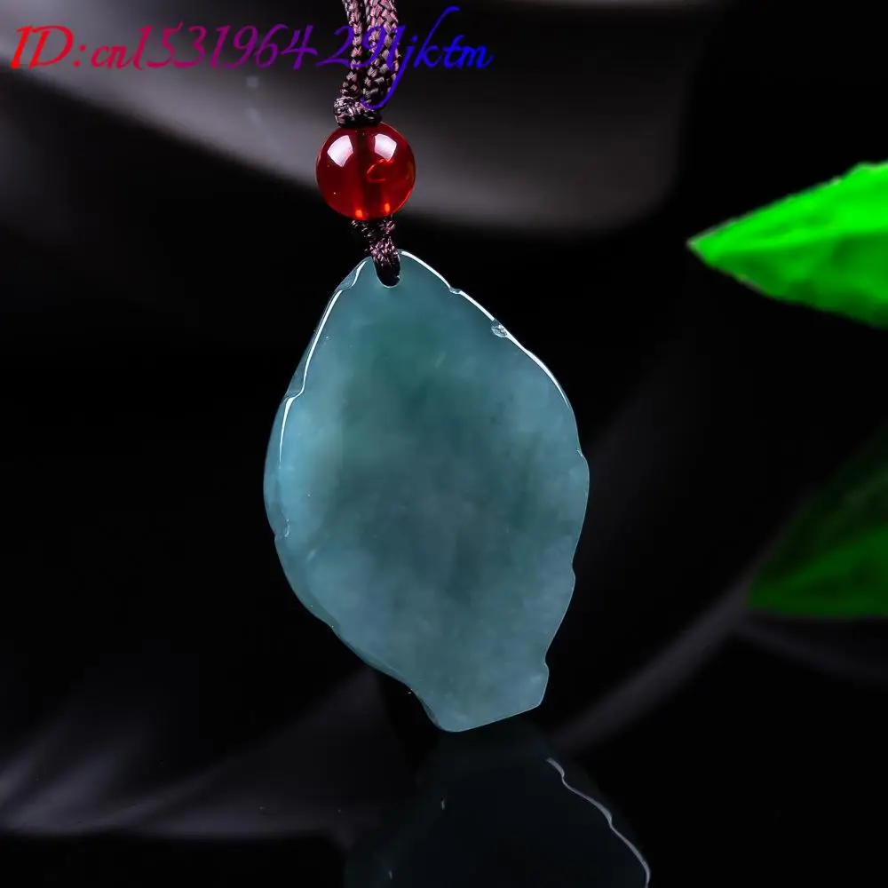 Natural Burmese Jadeite Fox Pendant Necklace Vintage Accessories Gemstone Real Jade Designer Fashion Jewelry Gifts for Women view 3