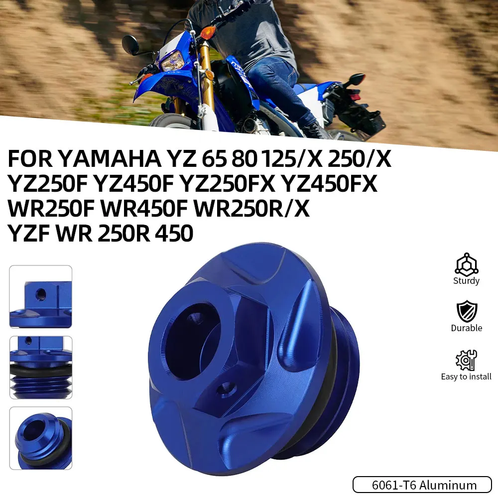 Engine Oil Filler Caps Plug For Yamaha YZ 65 80 125/X 250/X YZ250F YZ450F YZ250FX YZ450FX WR250F WR450F WR250R/X YZF WR 250R 450