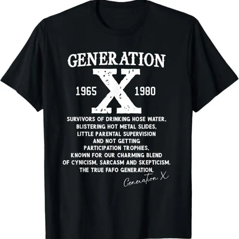 تي شيرت Proud Gen X 1965 إلى 1980 Vintage Generation X