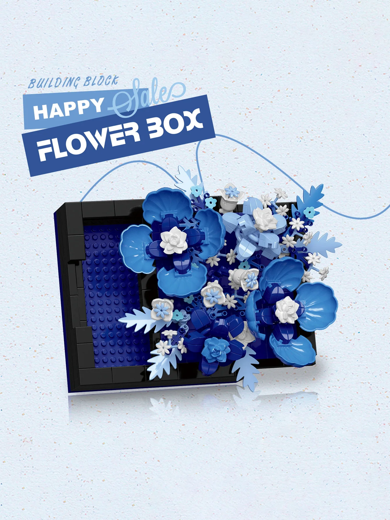 5 Arten von Blumenbox-Bausteinen, ewig haltbare Blumen-Bausteine, DIY-Tischdekoration, Geburtstagsgeschenke, Festgeschenke – Detail 6