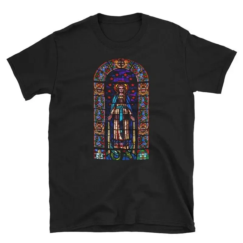 Notre Dame Cathedral Stained Glass Window T shirt