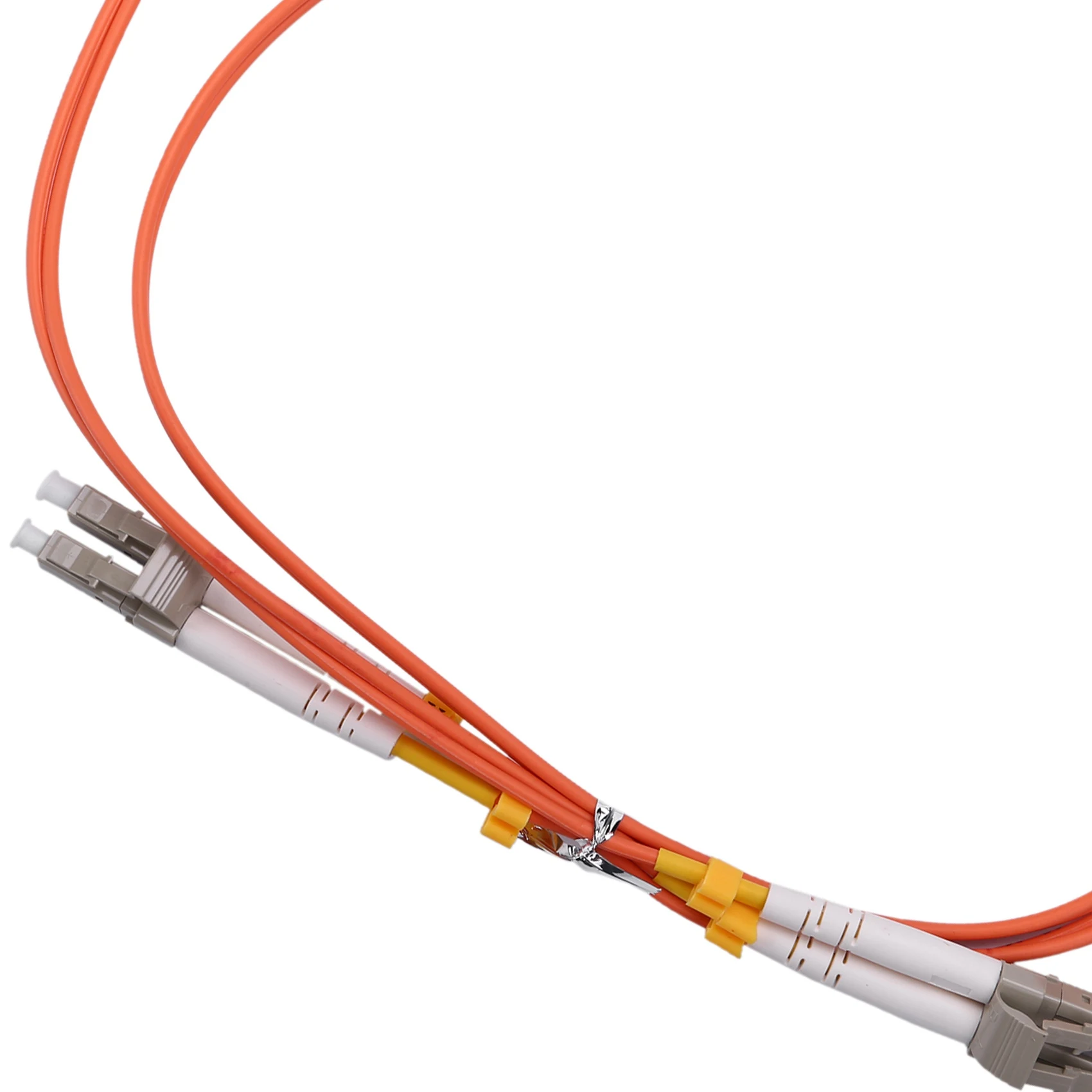 1M Jumper Cable Duplex Multimode LC-LC LC To LC Fiber Optic Optical Patch Cord