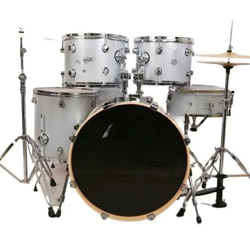 Silver Highlights Drum Set