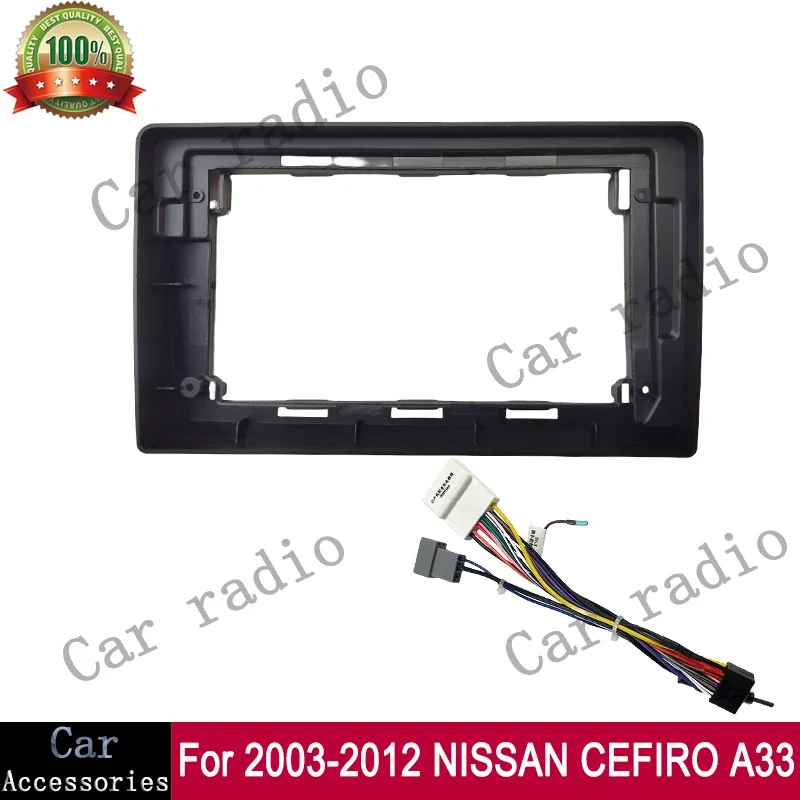 For 2003-2012 NISSAN CEFIRO A33 9 Inch Car Radio Android Stereo Frame Player 2Din Head Unit Fascia Panel Dash Board Cover