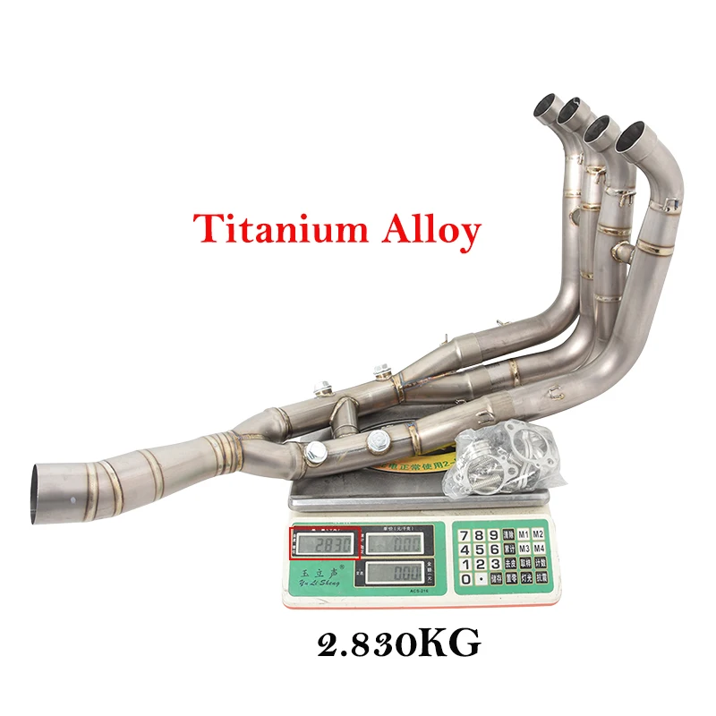 Titanium Alloy For BMW S1000RR S1000R 2019 - 2022 Motorcycle Exhaust Escape Syetems Header Front And Middle Link Pipe Muffler