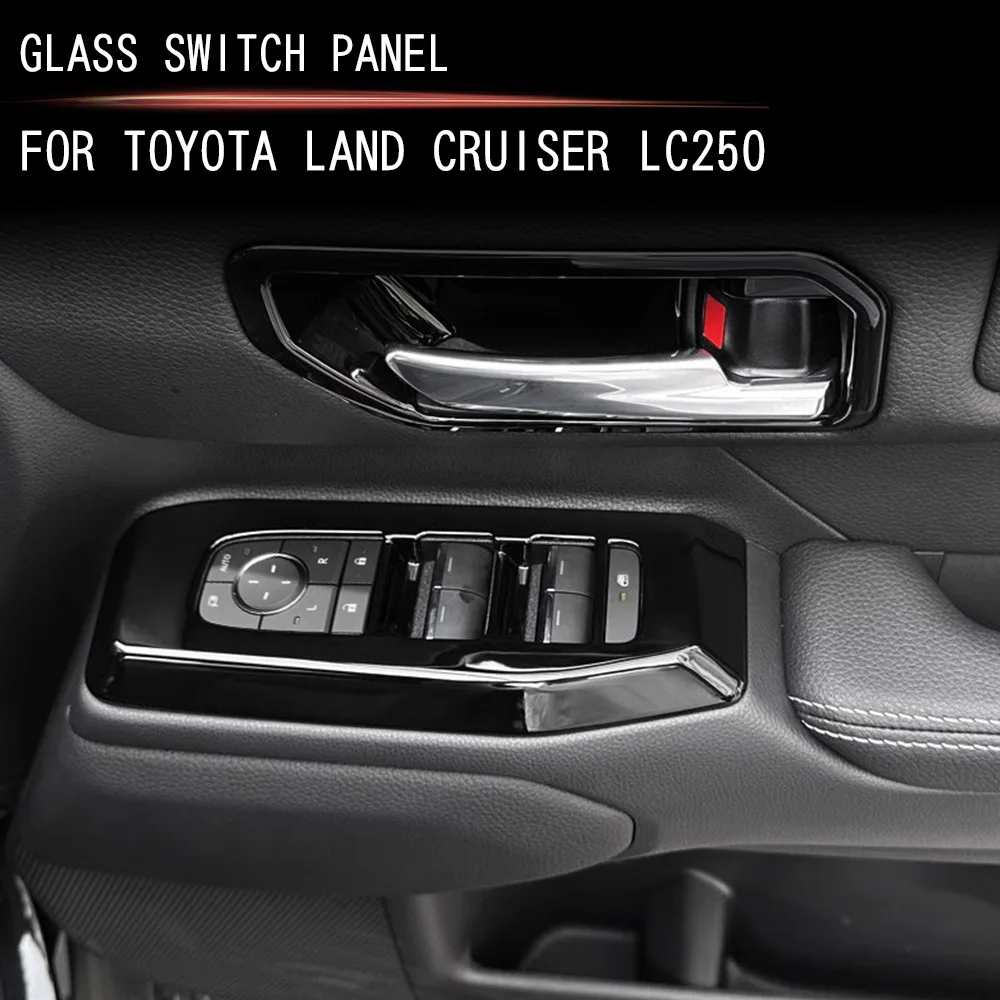 

For Toyota Land Cruiser 250 2024 Windows Control Panel Decoration Protective Sticker Prado LC250 Interior Accessories Tuning