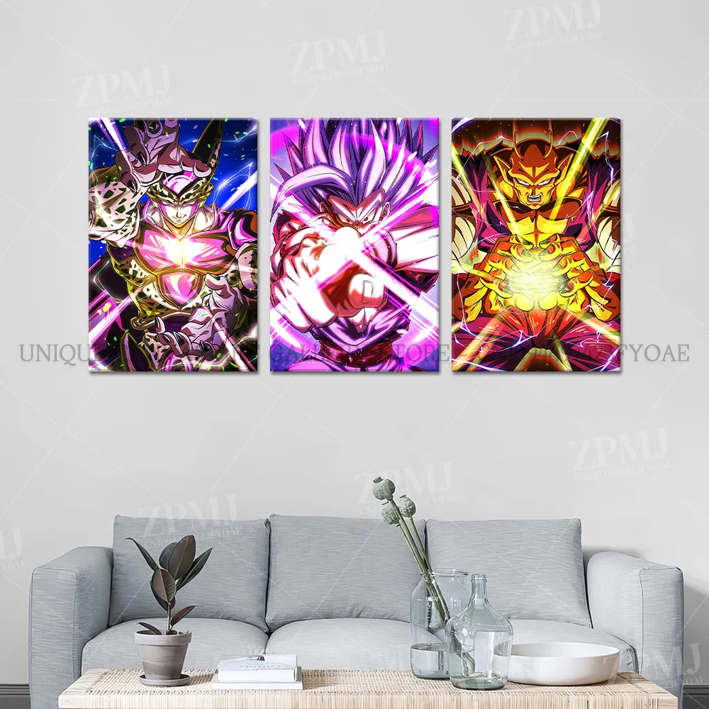 Dragon Ball Leinwand Bilder Japanische Anime Poster Gohan Beast Drucke Malerei Home Decor Wand Kunst Kein Rahmen Für Wohnzimmer – Detail 2