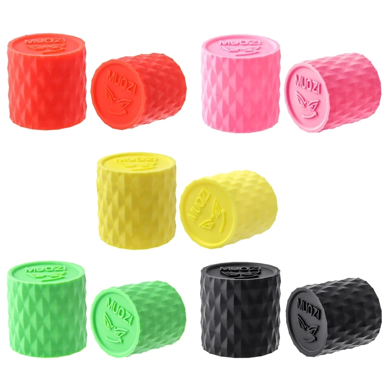 yunyun 2Pcs Ultra Light Silicone MTB Bike Handlebar Tape Protective Cover Anti-Skid End Plugs Mountain Bike Handlebar End Caps