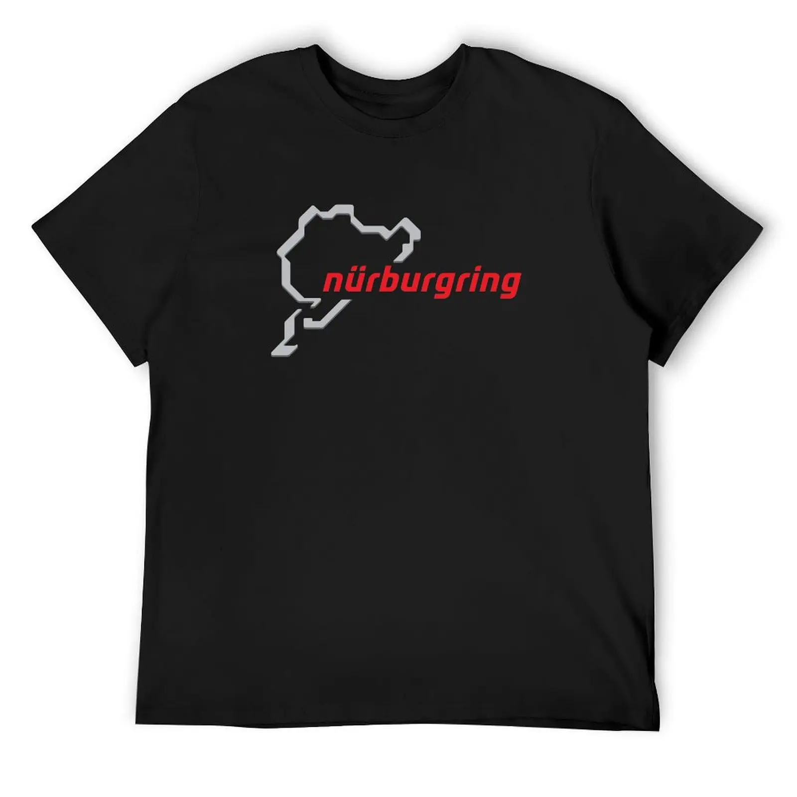 Nürburgring Gray / Red T-Shirt anime blanks korean fashion custom t shirt heavy weight t shirts for men