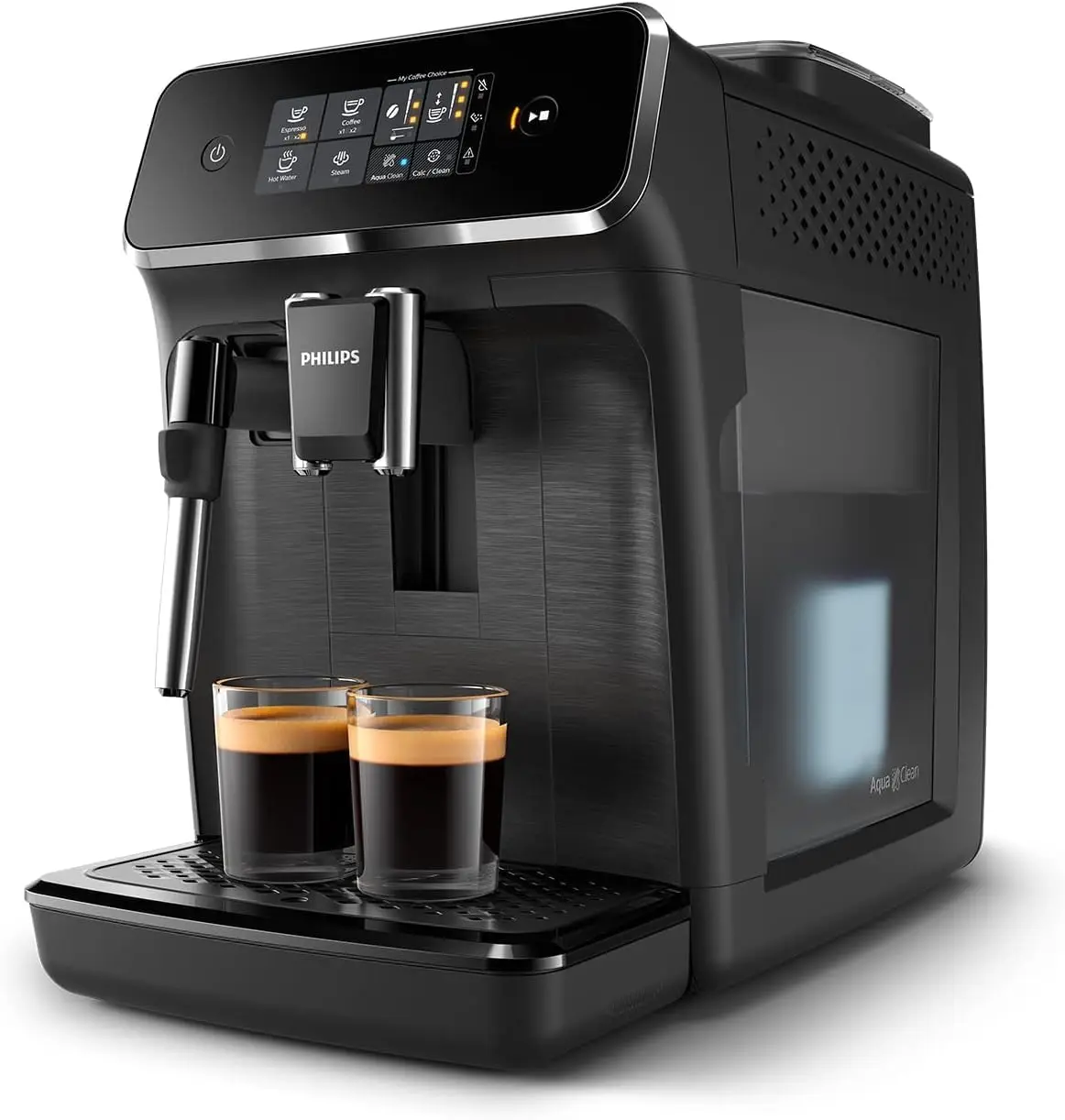 Máquina de Espresso completamente automática, molinillo de cerámica 100%, 2 variedades de café, pantalla táctil, clásica