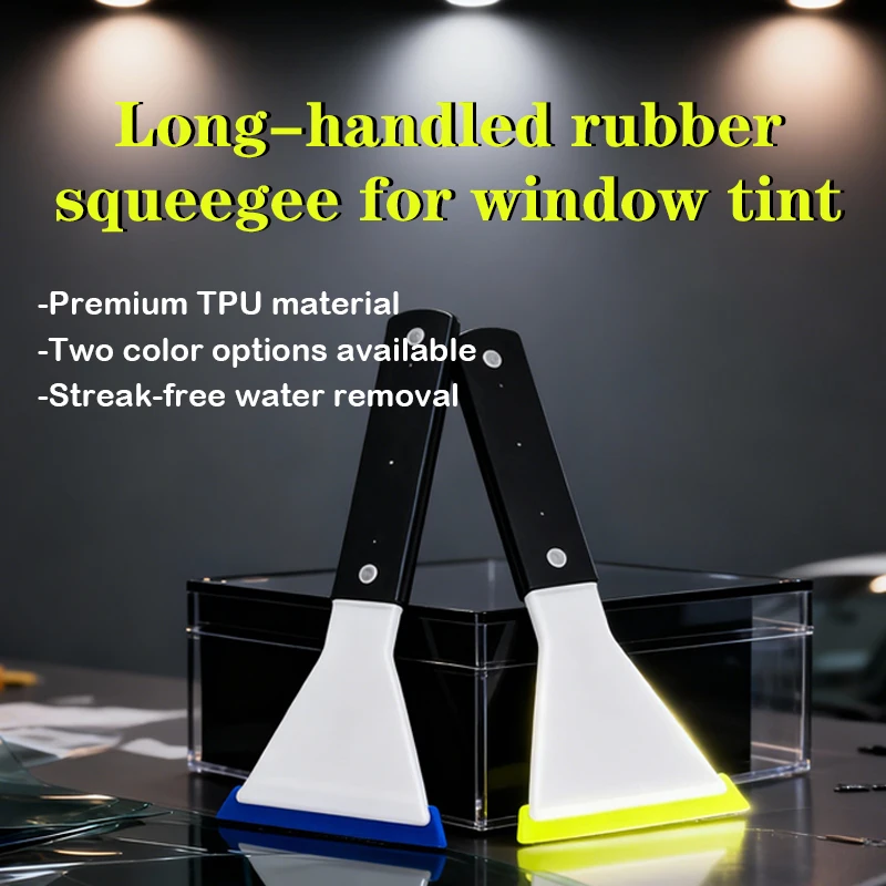 Car Windows Glass Film Window Tint Tool Windshield Scraper for Installation Scraper Water Handle Insert Rubber Blade Wiper